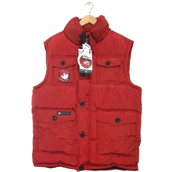 Canada Weathergear Other - Canada Weathergear sz M Red Quilted Puffer Vest
